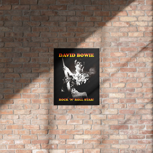 David Bowie Rock n' Roll Star Metal Print