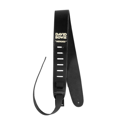 David Bowie Heros Leather Guitar Strap