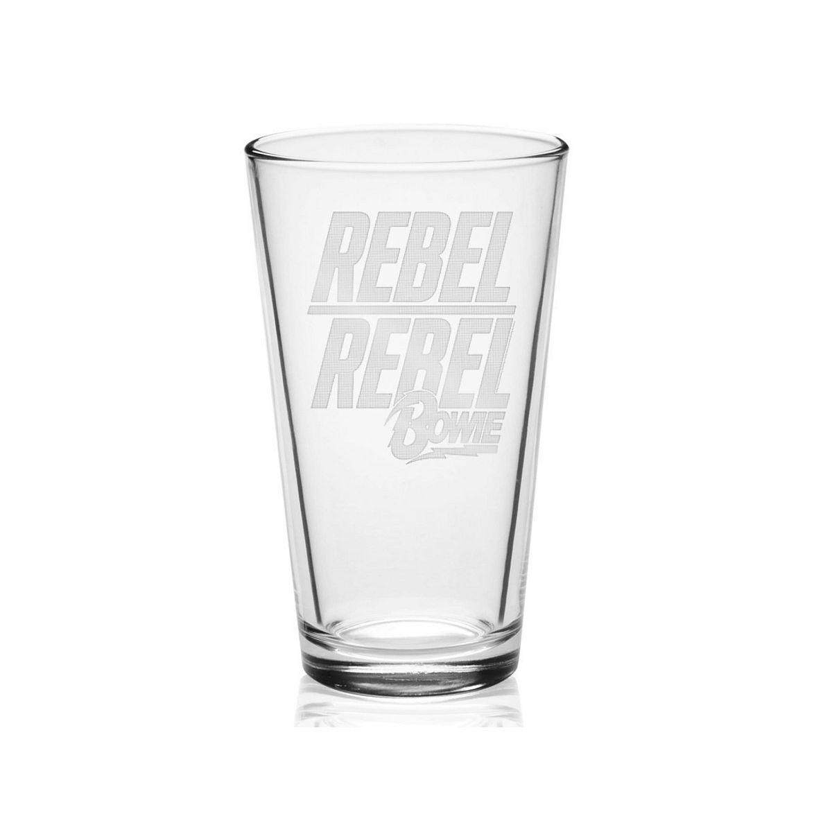 Rebel Rebel Etched Pint Glass