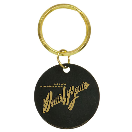 Young Americans Laser-Engraved Brass Keychain