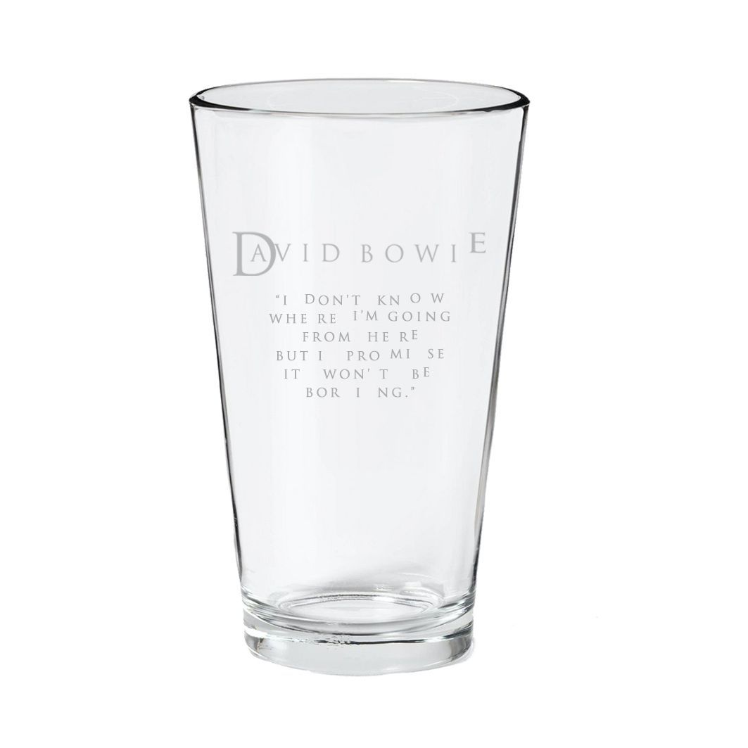 I Don't Know Etched Pint Glass
