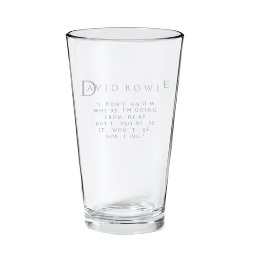 I Don't Know Etched Pint Glass