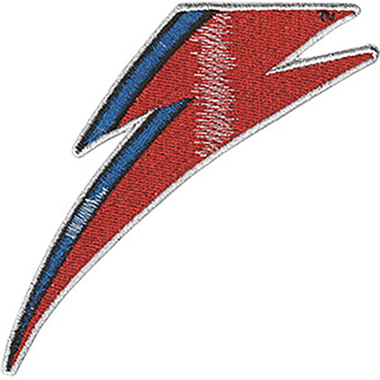 David Bowie Bolt 3.75"x3.75" Glitter Patch
