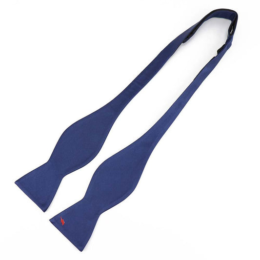 David Bowie Navy Bolt Bow Tie (Self-Tied)