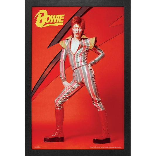 David Bowie - Lightning Bolt 11x17 Framed Print