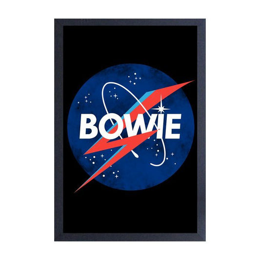 David Bowie - Space Logo 11x17 Framed Print