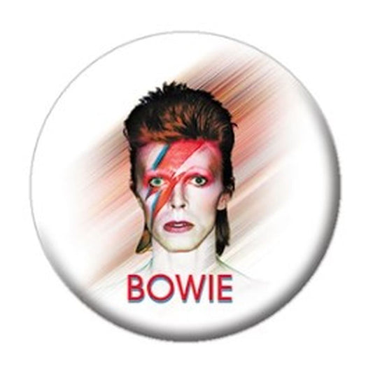 David Bowie Smeared Background Button