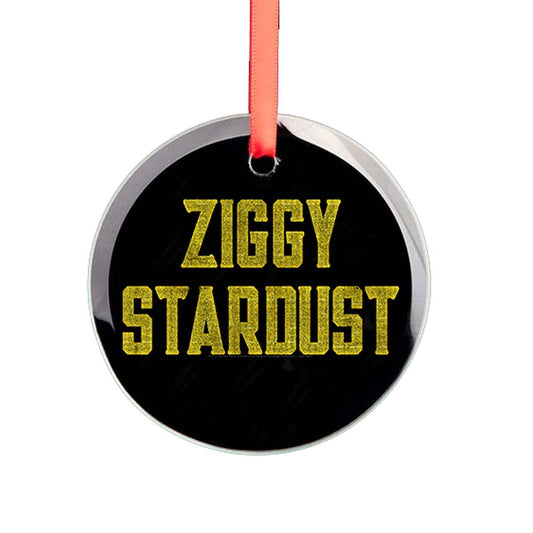 Golden Stardust Glass Ornament