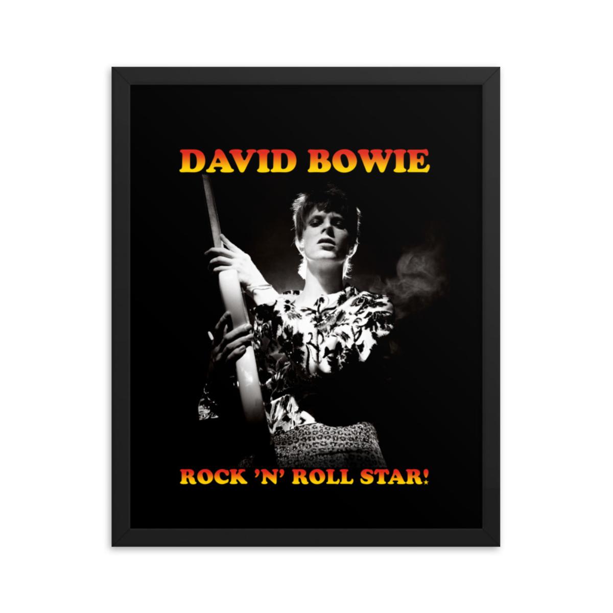 David Bowie Rock n' Roll Star Framed Print