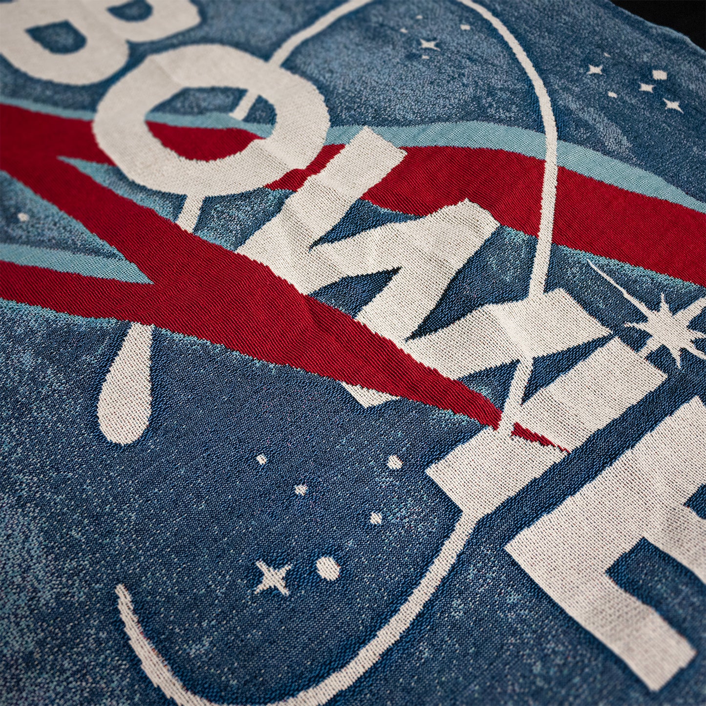 David Bowie Nasa Bolt Throw Blanket