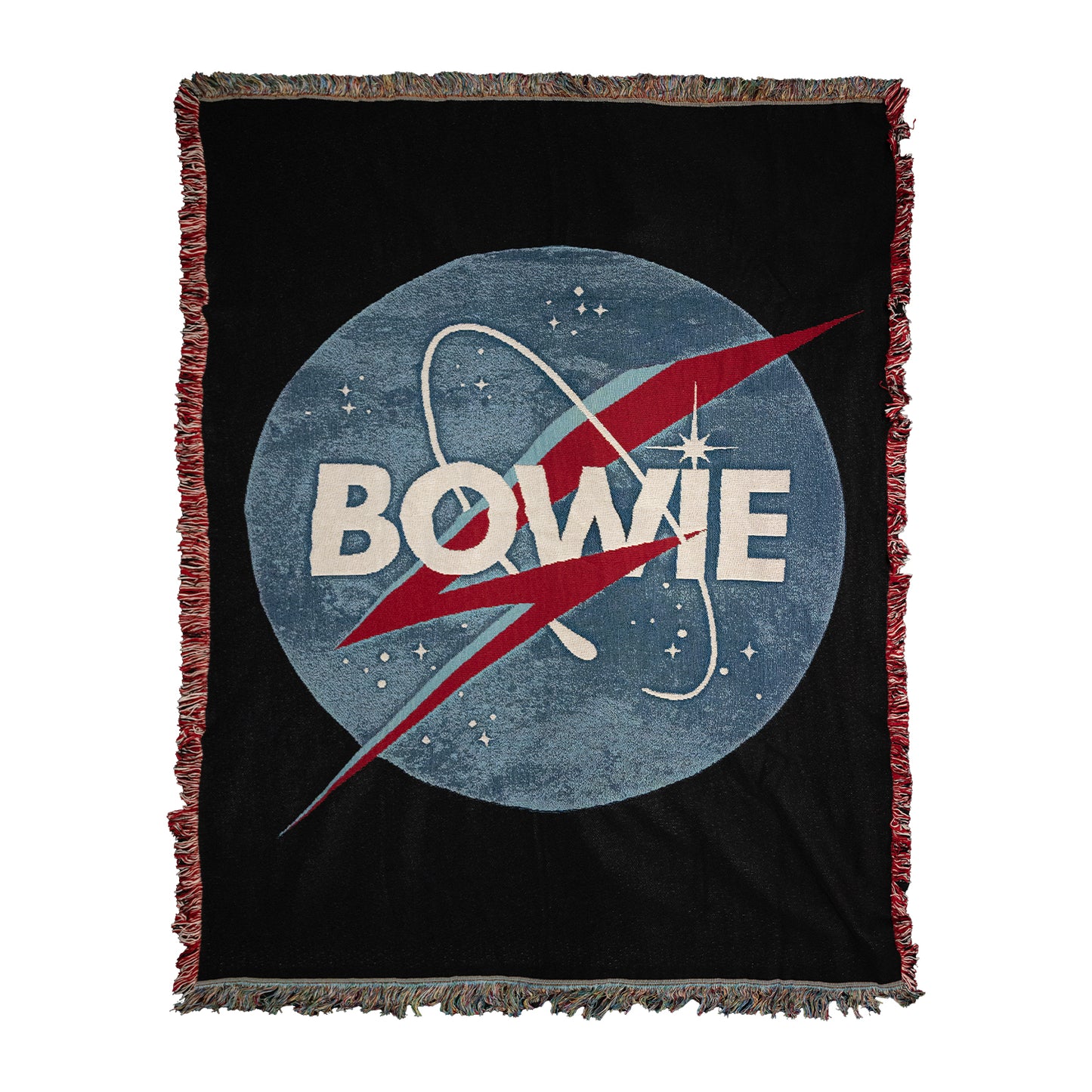 David Bowie Nasa Bolt Throw Blanket