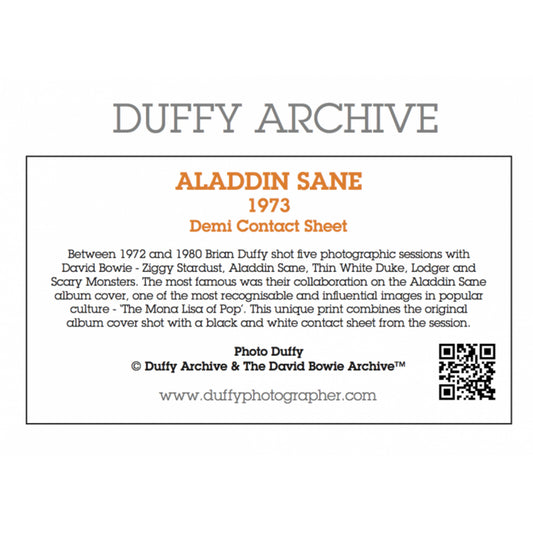 Duffy Aladdin Sane Demi Contact Sheet Print
