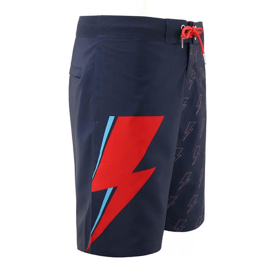 David Bowie Navy Bolt Board Shorts
