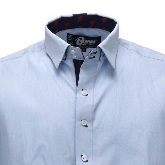 David Bowie Light Blue Aladdin Sane Shirt