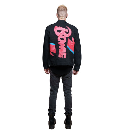 Bowie Hand Painted Men's Denim Jacket