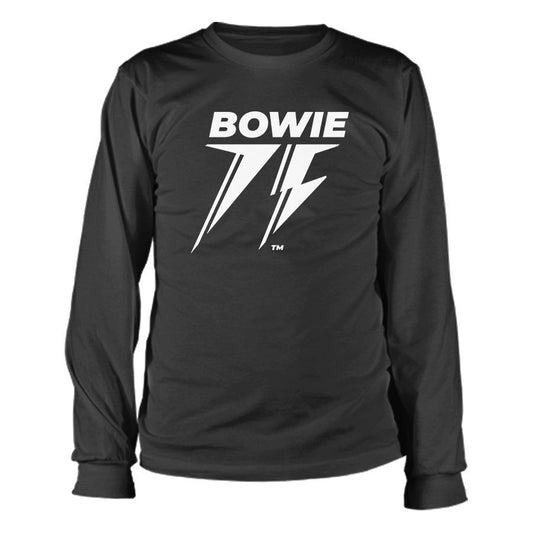 Bowie 75 White logo Black Longsleeve Shirt
