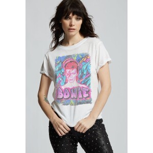 Bowie Vintage Washed Graffiti Tee