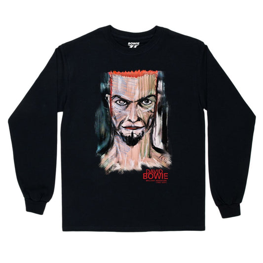 David Bowie Era 5 Brilliant Adventure Black Long Sleeve T-Shirt