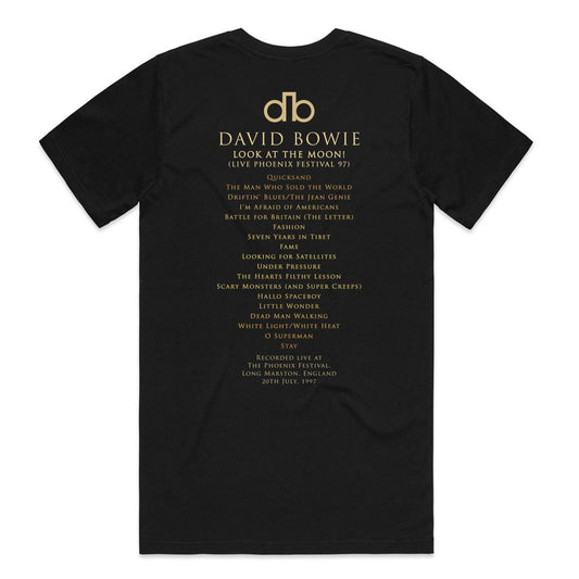 David Bowie Phoenix Festival '97 Black T-shirt