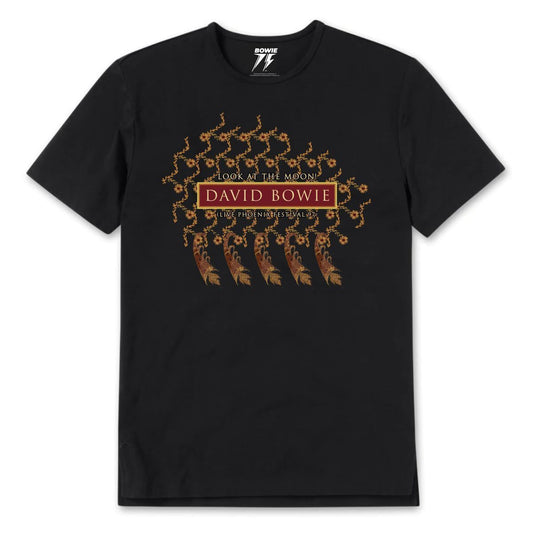 David Bowie Phoenix Festival '97 Black T-shirt