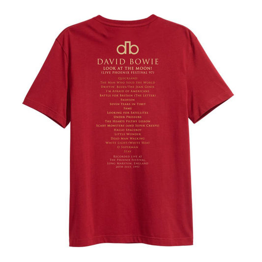David Bowie Phoenix Festival '97 Cardinal T-shirt