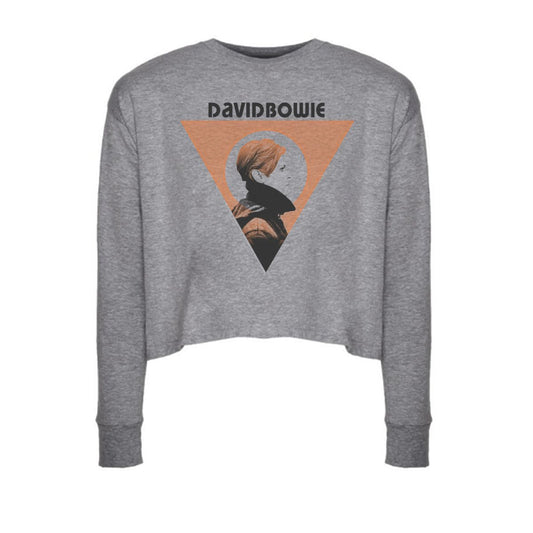 Geometry Long Sleeve Crop Top