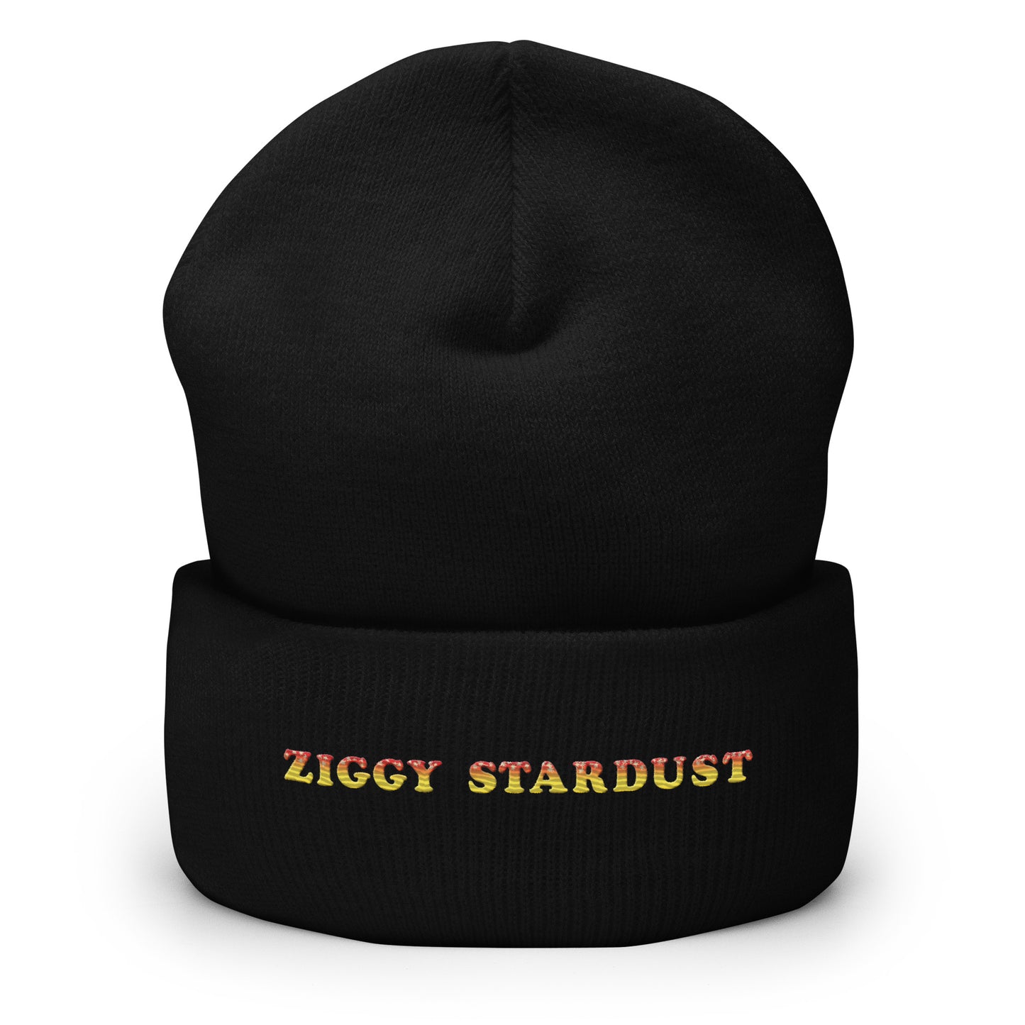 Ziggy Stardust Embroidered Cuffed Beanie