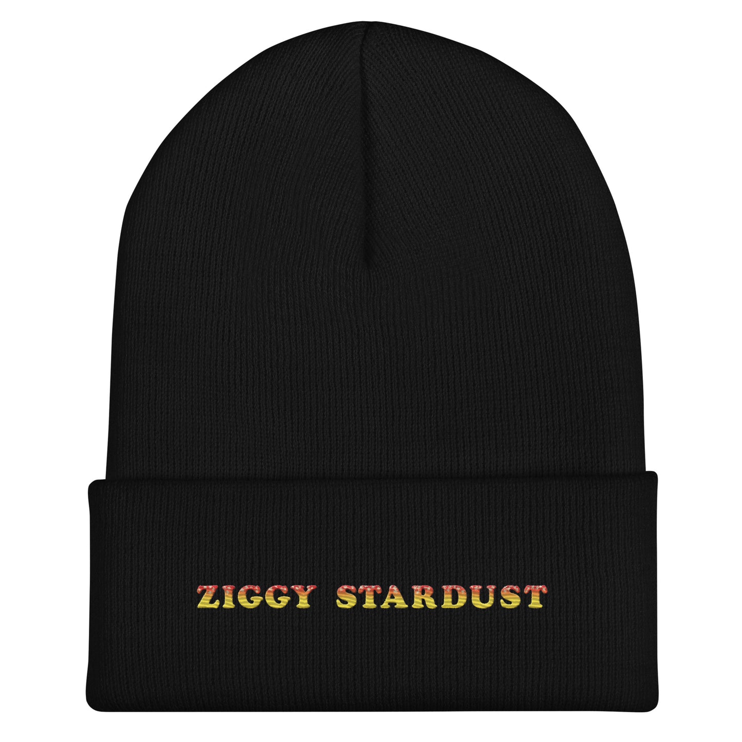 Ziggy Stardust Embroidered Cuffed Beanie