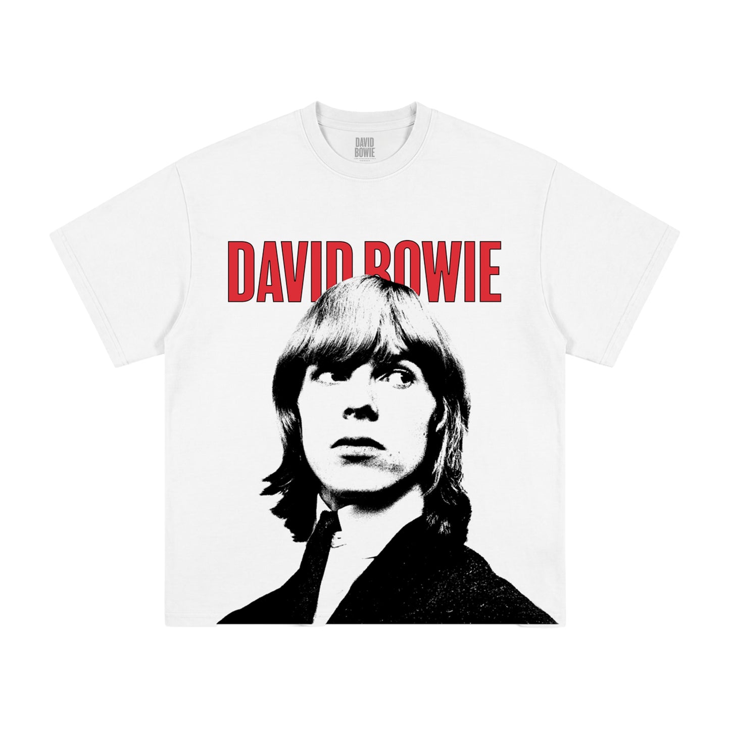 Oversized Graphic Black and White Portrait T-Shirt