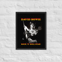 David Bowie Rock n' Roll Star Framed Print