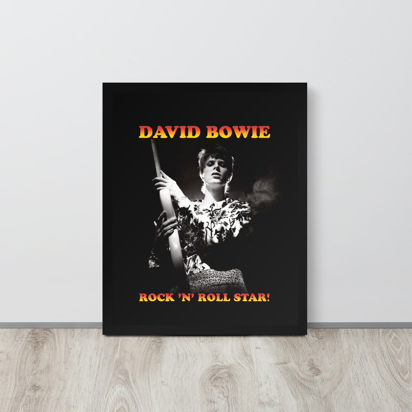David Bowie Rock n' Roll Star Framed Print