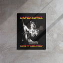 David Bowie Rock n' Roll Star Metal Print