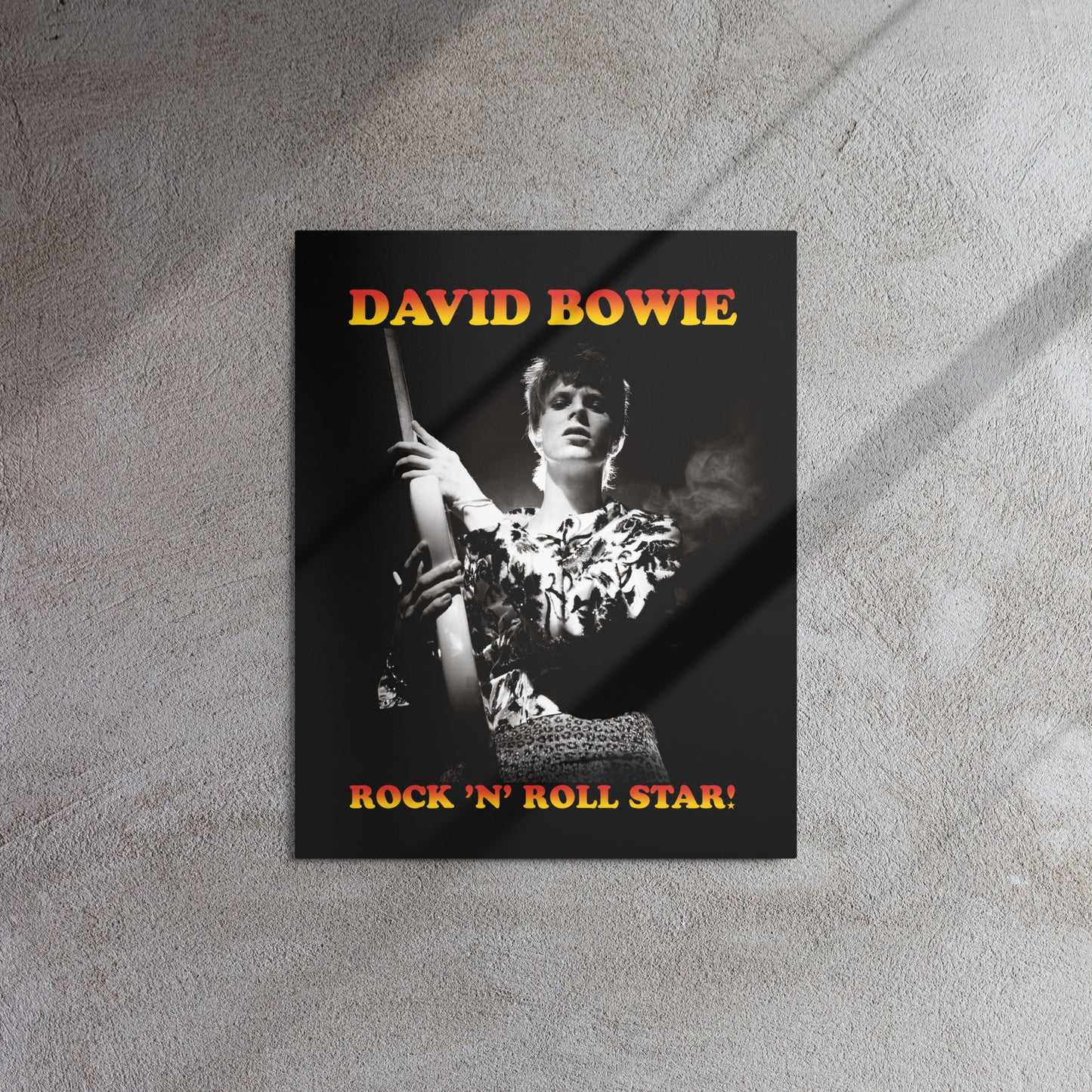 David Bowie Rock n' Roll Star Metal Print