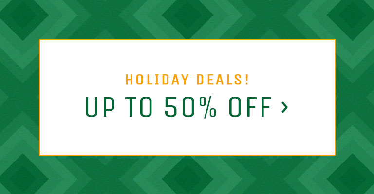 Holiday deals! Up to 50% off.