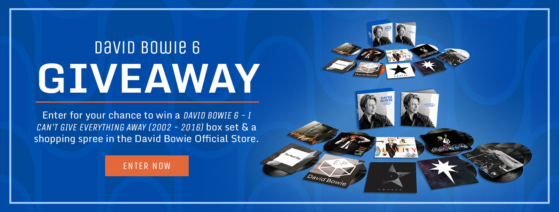 Enter to Win Your Chance at a David Bowie 6 - I Can't Give Everything Away Box Set and Shopping Spree to the Official Store!
