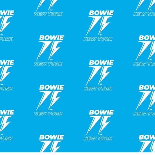 Bowie 75 NY Blue Wrapping Paper