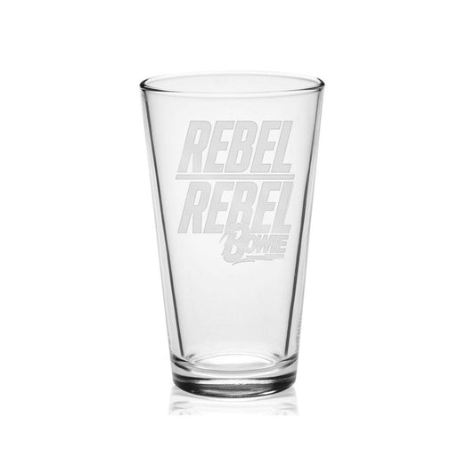 Rebel Rebel Etched Pint Glass