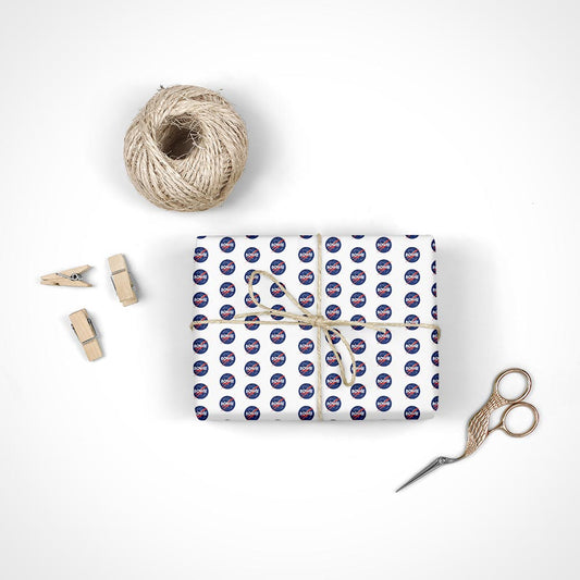 David Bowie Large Round Logo Wrapping Paper