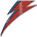 David Bowie Bolt 3.75"x3.75" Glitter Patch