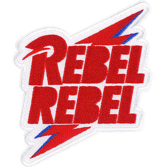 David Bowie Rebel Rebel Bolt 3.9"x3.3" Patch