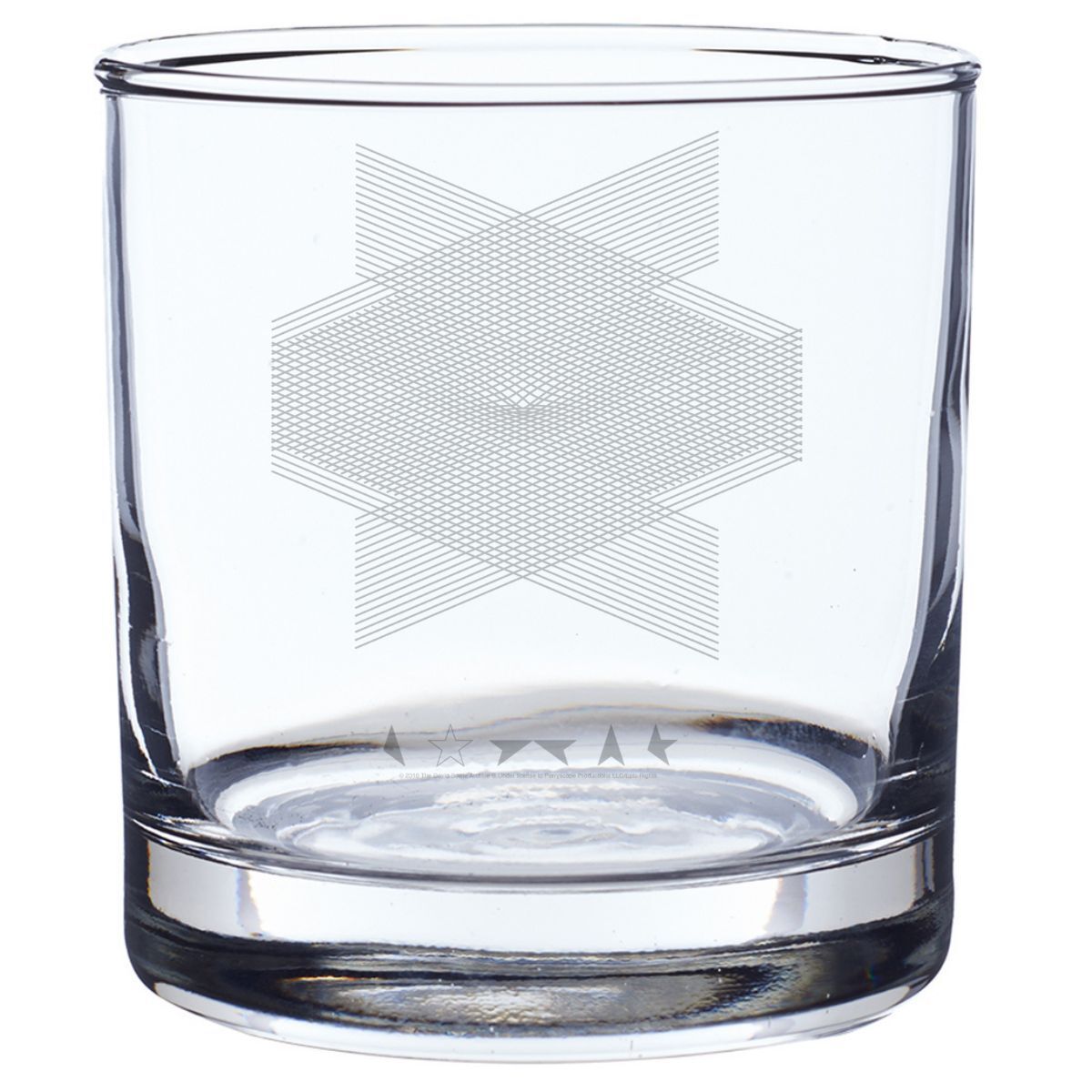 Blackstar Laser- Etched Rocks Glass