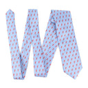 David Bowie Light Blue All Over Bolt Tie