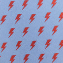 David Bowie Light Blue All Over Bolt Tie