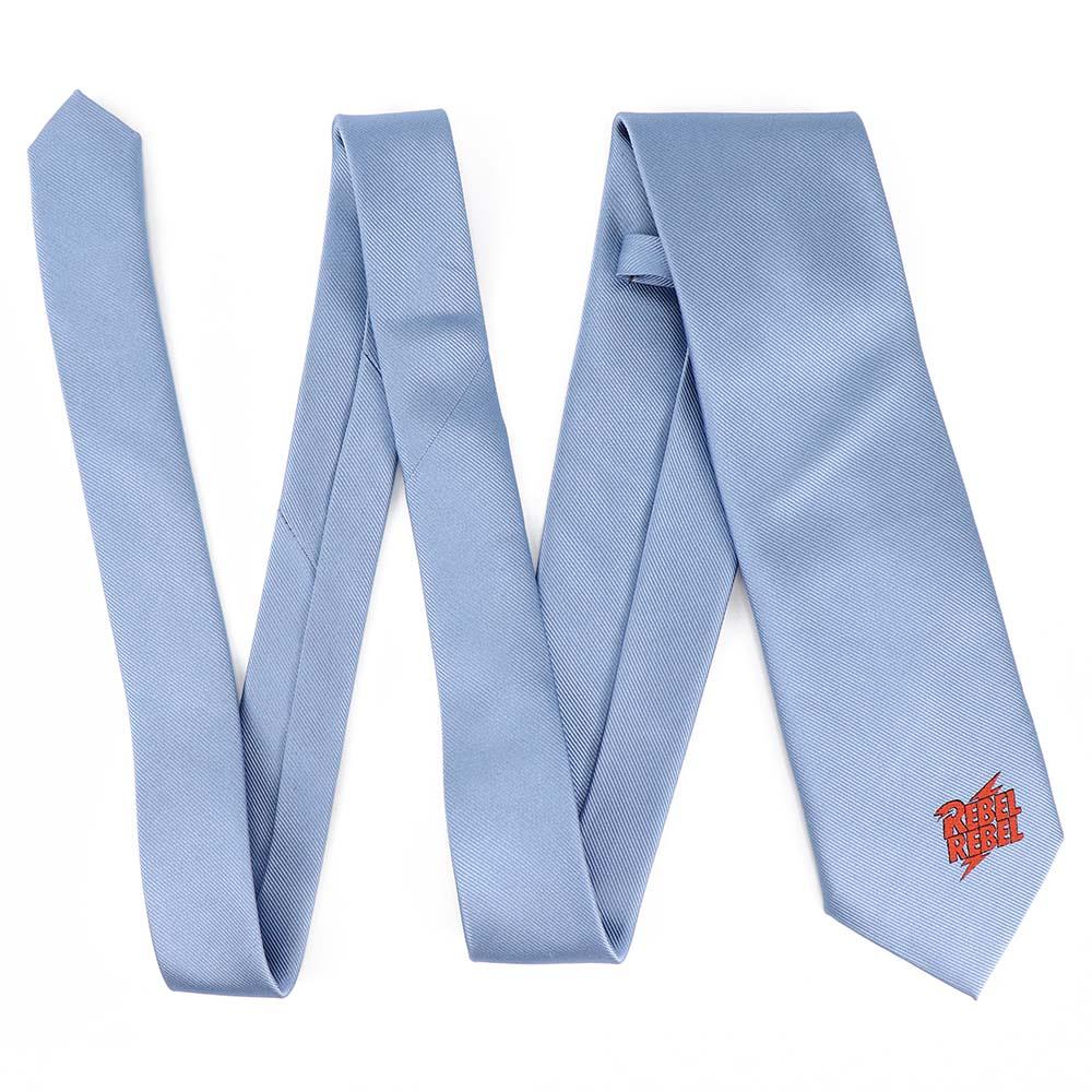 David Bowie Light Blue Rebel Rebel Tie
