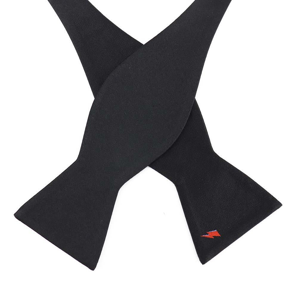 David Bowie Black Bolt Bow Tie (Self-tied)