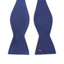David Bowie Navy Bolt Bow Tie (Self-Tied)