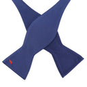 David Bowie Navy Bolt Bow Tie (Self-Tied)