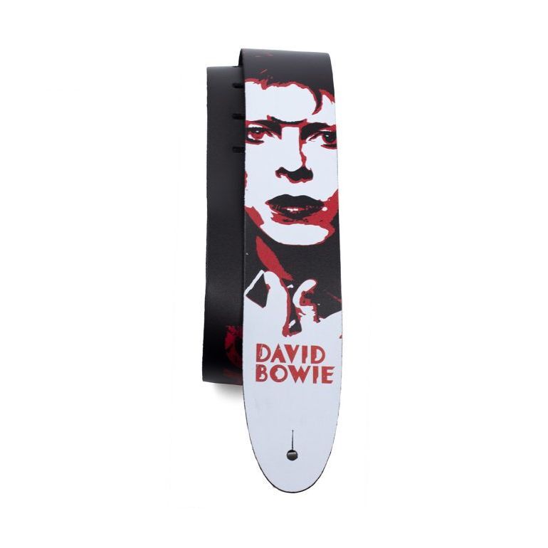 David Bowie 1972 Printed Leather Guitar Strap