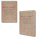 Burlap Wrapped I Don't Know Journal