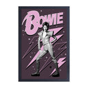 David Bowie - Pink Lightning Bolts 11x17 Framed Print